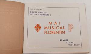Mai Musical Florentin 27 avril-9 juin, 1937 - An XV