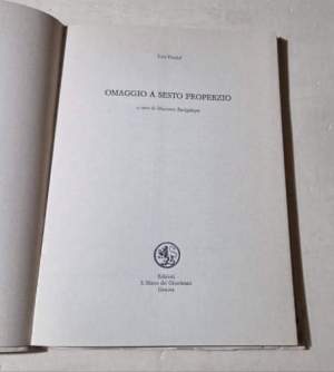 Omaggio a Sesto Properzio