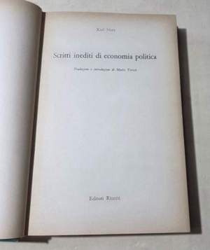 Scritti inediti di economia politica
