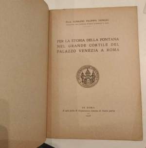 Per la storia della fontana nel grande cortile del palazzo Venezia a Roma