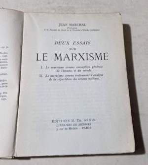 Deux essais sur le marxisme