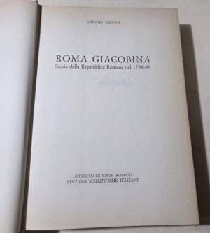 Roma giacobina - Storia della Repubblica Romana del 1798/99