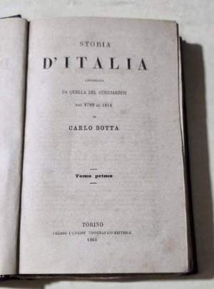 Storia d'Italia continuata da quella del Guicciardini dal 1789 al 1814- 2 tomi (1 vol)
