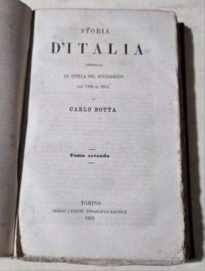 Storia d'Italia continuata da quella del Guicciardini dal 1789 al 1814- 2 tomi (1 vol)