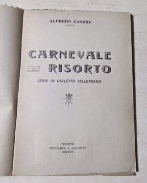 Carnevale risorto - Versi in dialetto velletrano