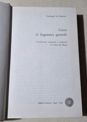 Corso di linguistica generale