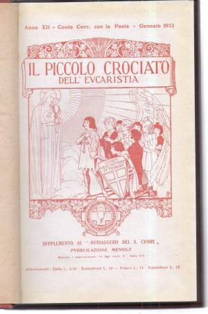 IL PICCOLO CROCIATO DELL'EUCARESTIA 1933