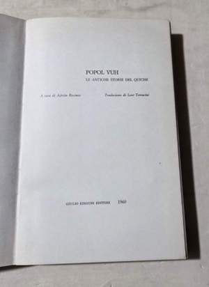 Le antiche storie del Quiche'
