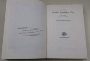 Scienza e civilta' in Cina- 3 voll. 4 tomi