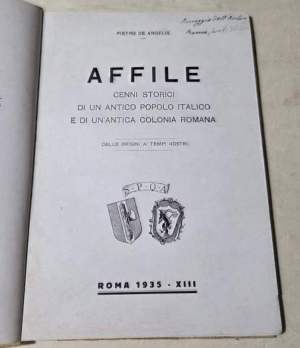 Affile - Cenni storici di un antico popolo italico e di un'antica colonia romana