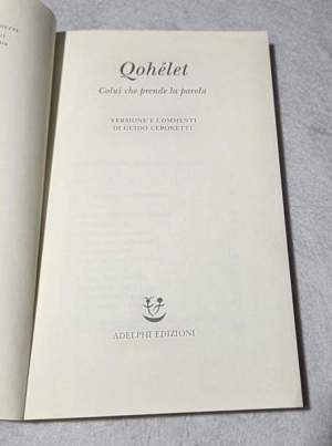 Qohélet. Colui che prende la parola
