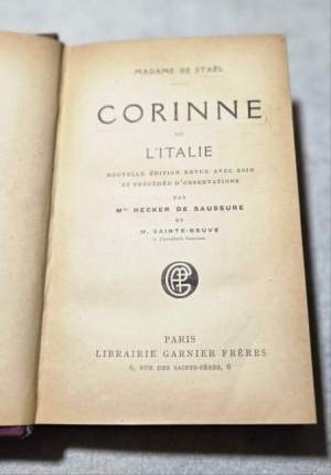 Corinne ou l'Italie