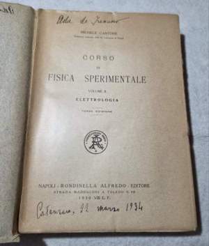 Corso di Fisica sperimentale - Vol. II' : Elettrologia