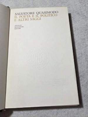 Il poeta e il politico e altri saggi