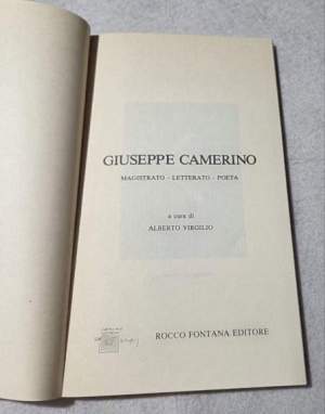 Giuseppe Camerino - Magistrato, letterato-poeta
