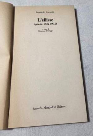 L'Ellisse - Poesie 1932-1972