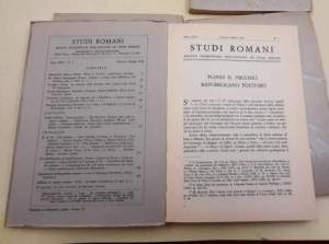 Studi Romani - Anno XXVI - Rivista trimestrale dell'Istituto di Studi Romani - 4 Voll.(1978)