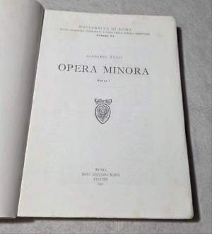 Opera Minore - Parte I