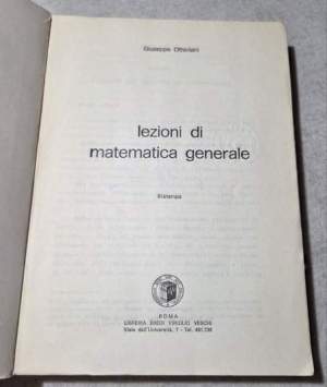 Lezioni di matematica generale