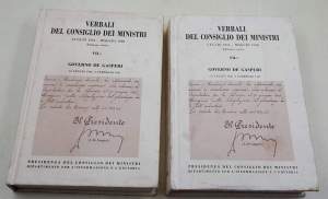 Verbali del Consiglio dei Ministri - luglio 1943/ maggio 1948 - Governo De Gasperi  VII- / -- - 2 Voll.