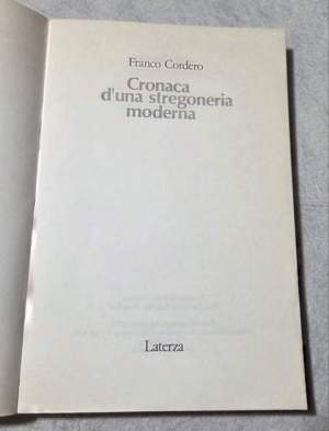 Cronaca d'una stregoneria moderna
