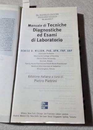 Manuale di tecniche diagnostiche ed esami di laboratorio