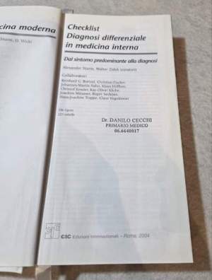 Diagnosi differenziale in medicina interna - Dal sintomo predominante alla diagnosi