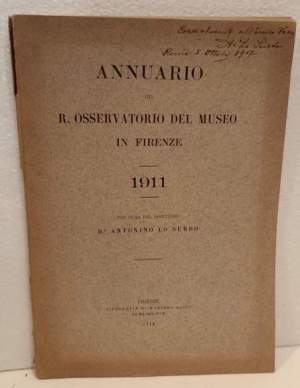 Annuario del R. Osservatorio del museo in Firenze 1911