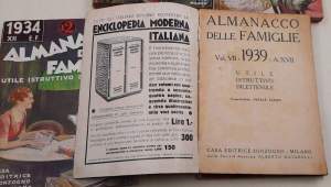 Almanacco delle famiglie- utile istruttivo dilettevole:   1933/1934/1936/1937/1938/1939/1940 - 7 numeri