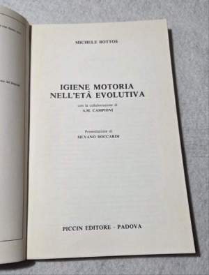 Igiene motoria nell'eta' evolutiva