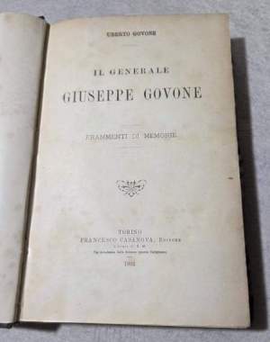 Il Generale Giuseppe Govone .Frammenti di memorie