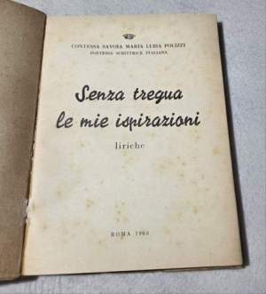 Senza tregua le mie ispirazioni - Liriche