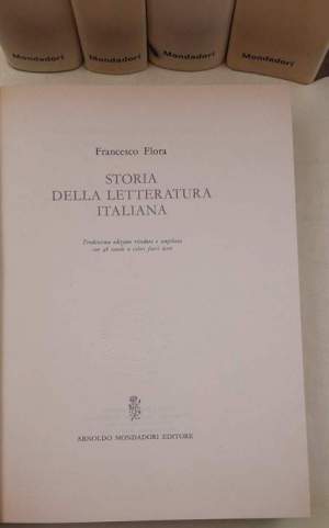 Storia della letteratura italiana  - 5 Voll.