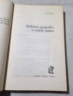 Ambiente geografico e societa' umane