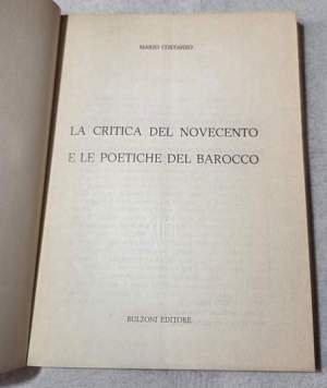La critica del Novecento e le poetiche del Barocco