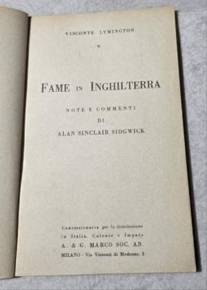 Fame in Inghilterra