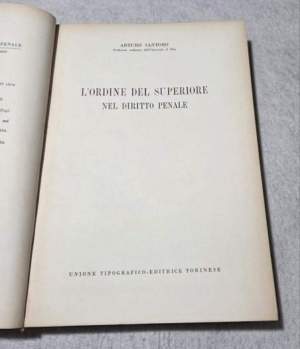 L'Ordine superiore nel Diritto Penale