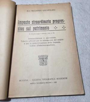 Imposta straordinaria progressiva sul patrimonio