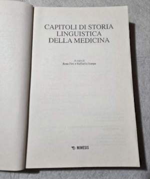 Capitoli di storia linguistica della medicina