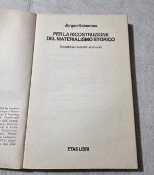 Per la ricostruzione del materialismo storico