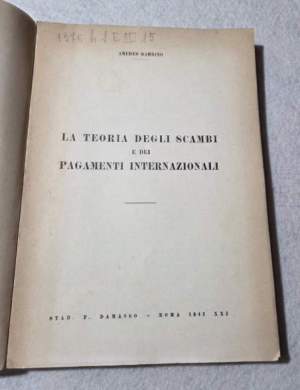 La teoria degli scambi e dei pagamenti internazionali