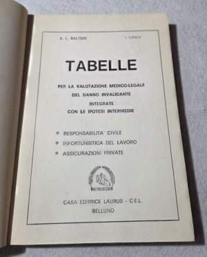 Tabelle per la valutazione medico-legale dal danno invalidante integrate con le protesi intermedia