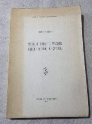 Montale dopo il fascismo dalla " Bufera" a  "Satura"