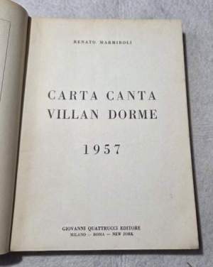Carta canta, villan dorme