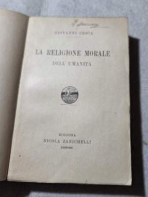 La Religione morale dell'umanita'