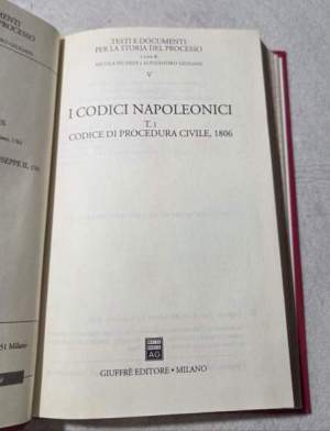 Codici napoleonici t. 1 codice di procedura civile 1806: Vol. 1