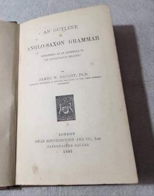 An outline anglo-saxon grammar