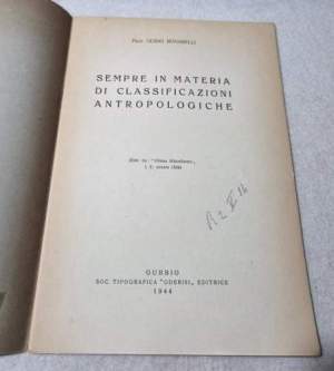 Sempre in materia di classificazioni antropologiche
