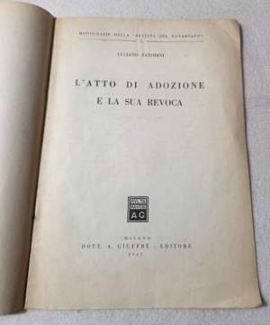 L'Atto di Adozione e la sua revoca