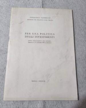 Per una politica degli investimenti